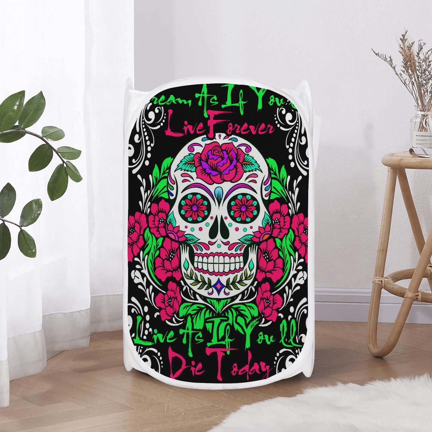 Sugar skull dream as if Laundry Hamper