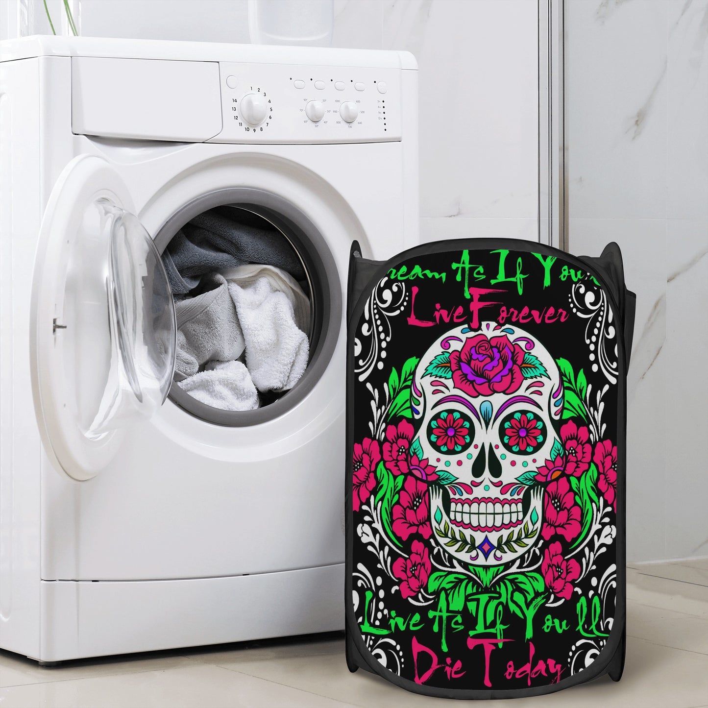 Sugar skull dream as if Laundry Hamper