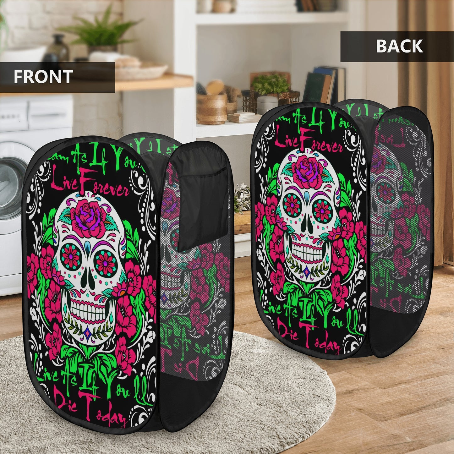 Sugar skull dream as if Laundry Hamper