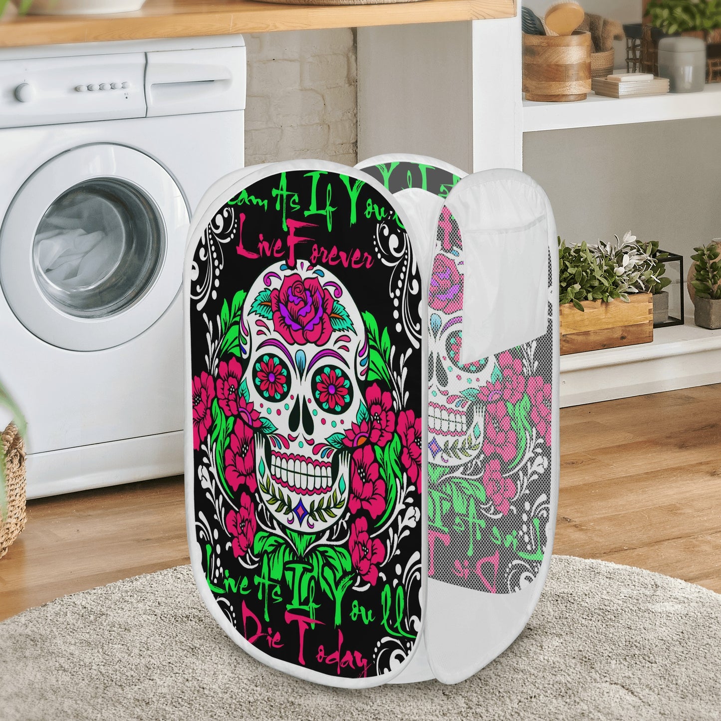 Sugar skull dream as if Laundry Hamper