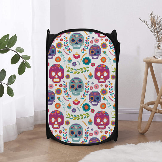 Dia de los muertos gothic Halloween Laundry Hamper