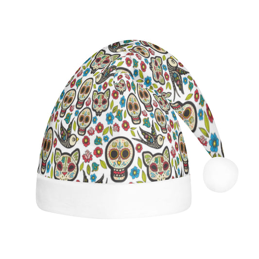 Day of the dead mexican sugar skull Custom Christmas Hats