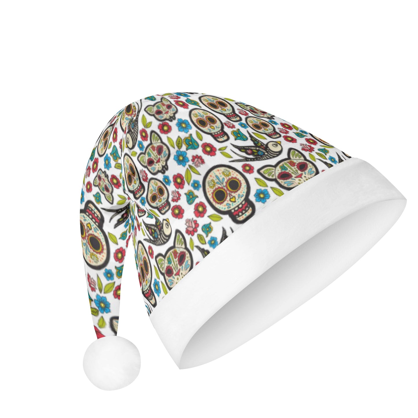 Day of the dead mexican sugar skull Custom Christmas Hats