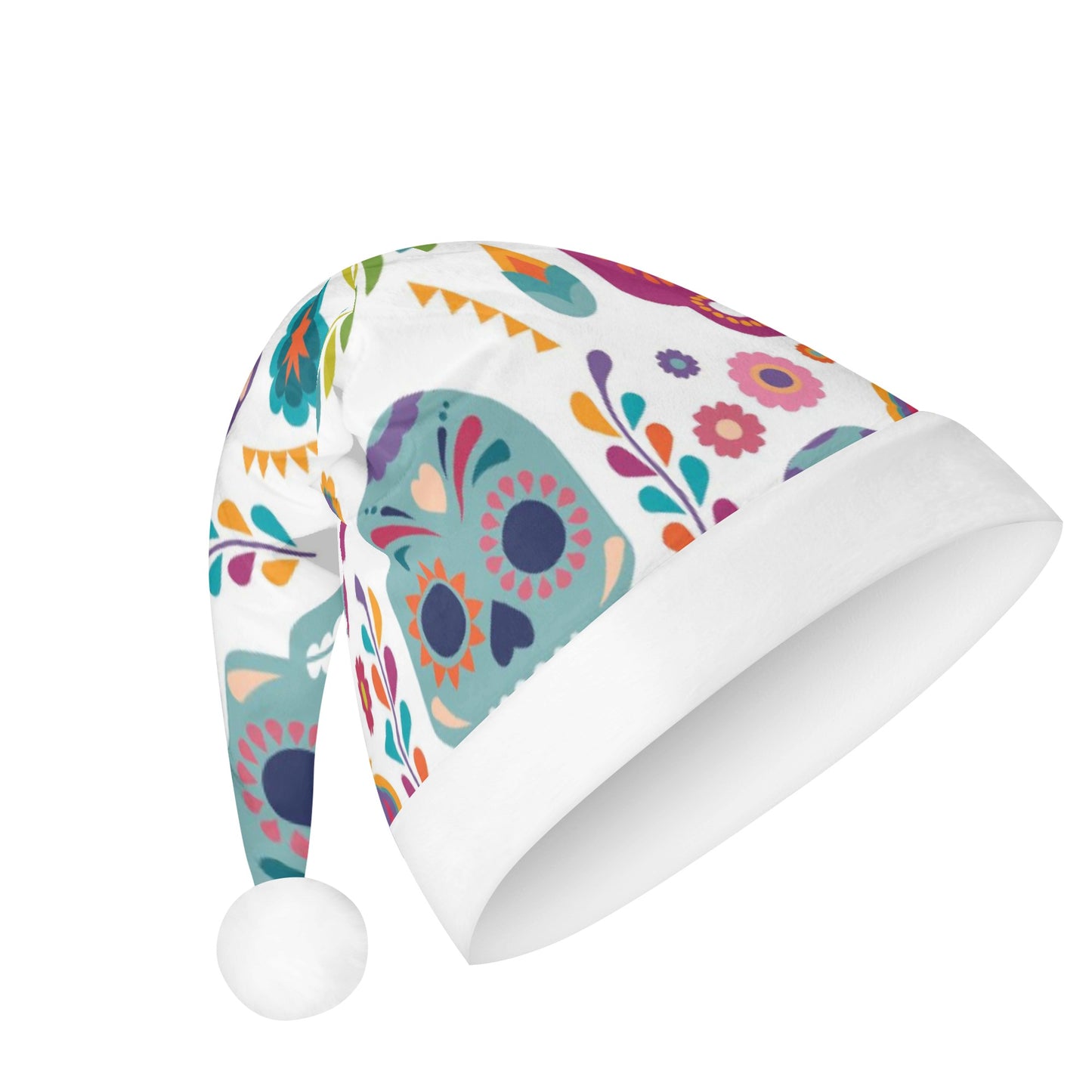 Sugar skull skeleton Custom Christmas Hats