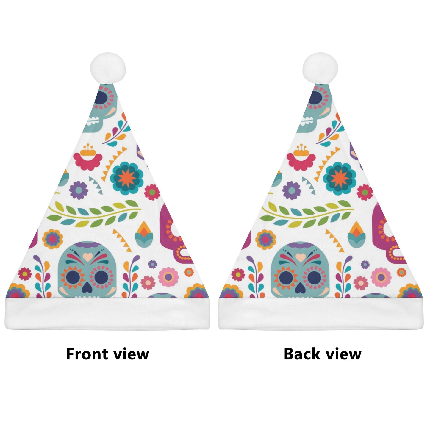 Sugar skull skeleton Custom Christmas Hats