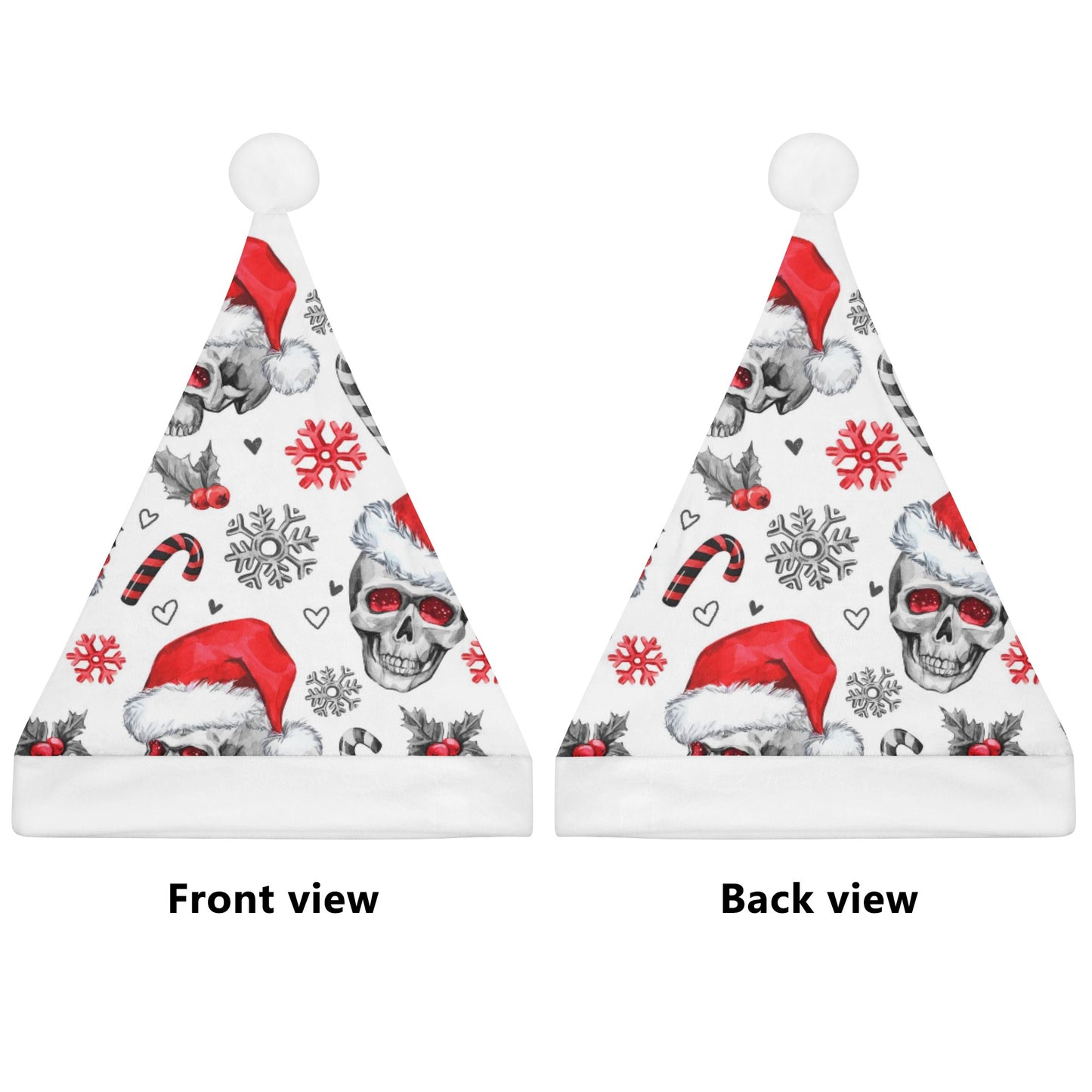 Skull santa claus Custom Christmas Hats