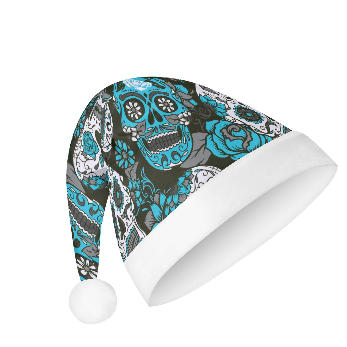Mexican skull floral Custom Christmas Hats