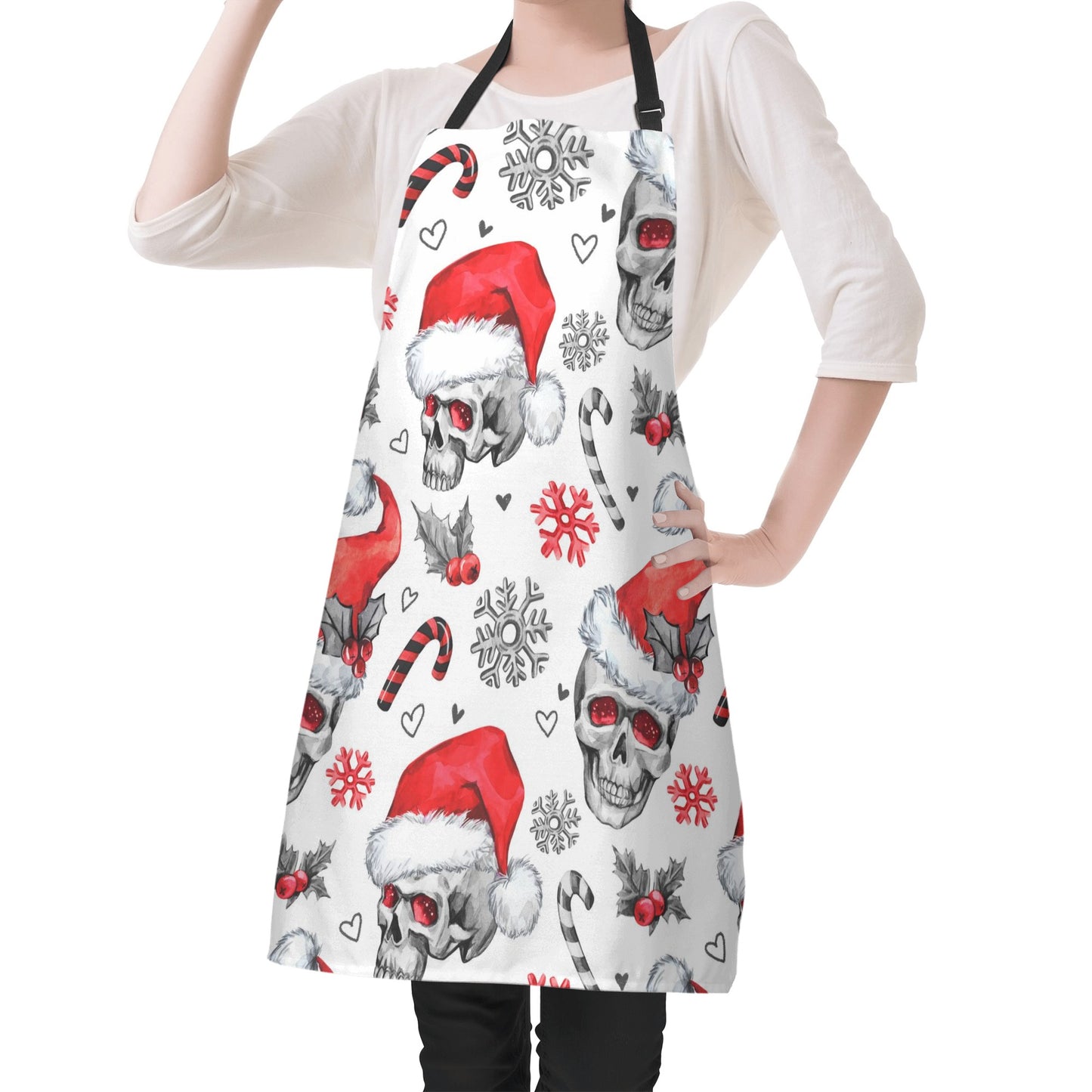 Skull santa claus Apron