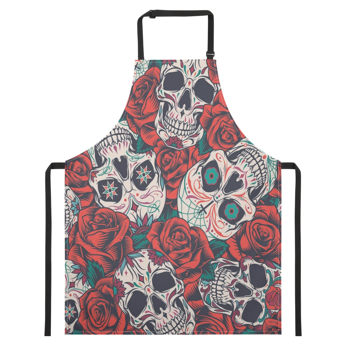 Sugar skull day of the dead calaveras Apron