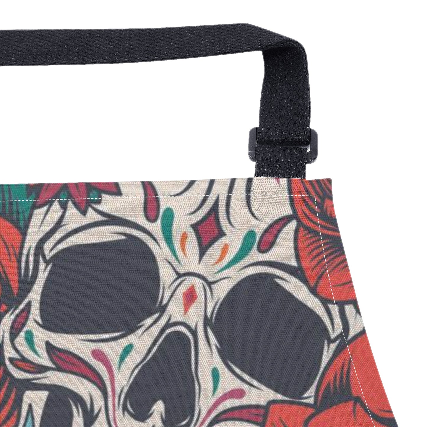 Sugar skull day of the dead calaveras Apron