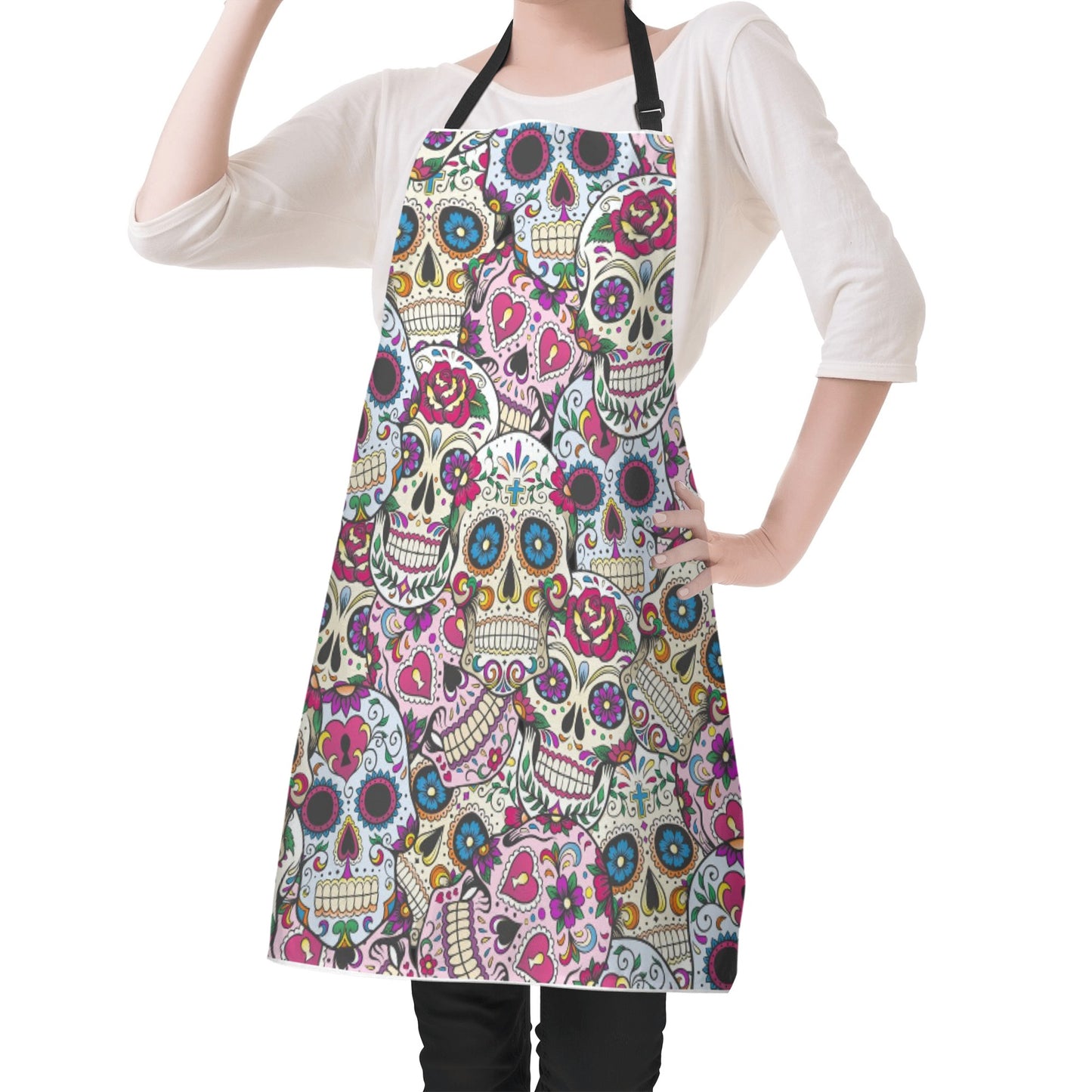 Sguar skull calaveras mexican skull Apron