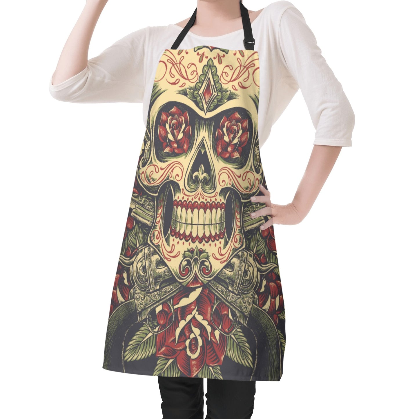 Mexican skull calaveras Apron