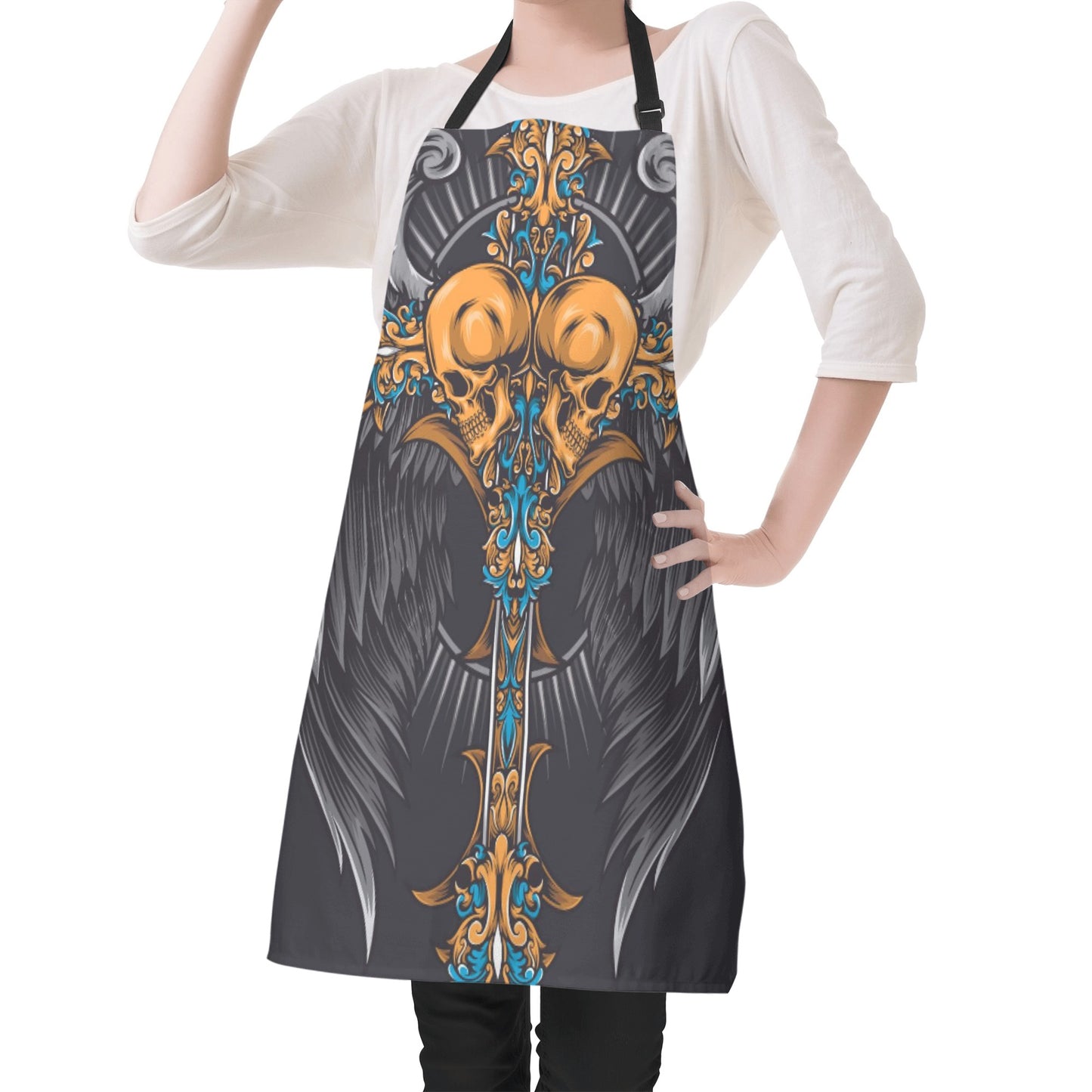 Cross skull Apron