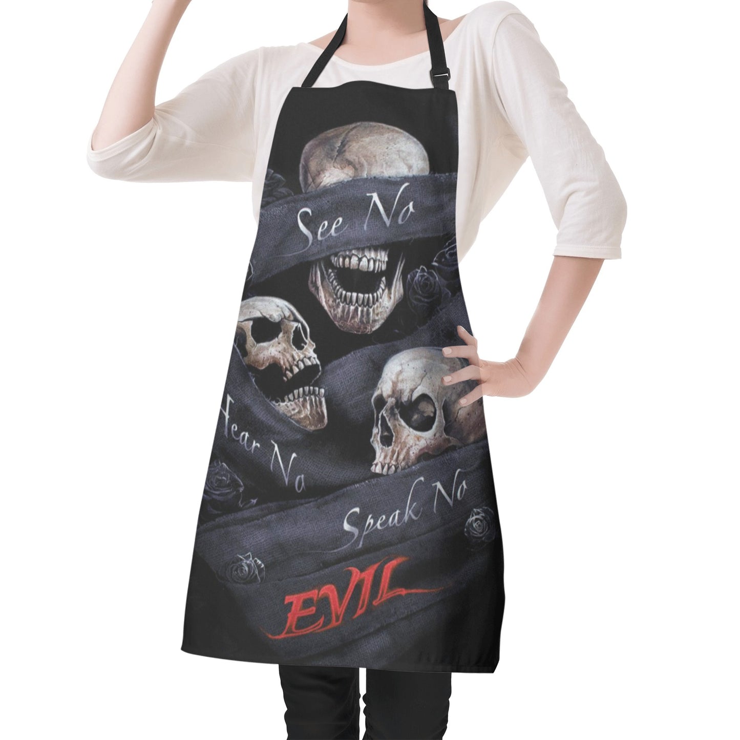 No see no hear no speak evils Apron