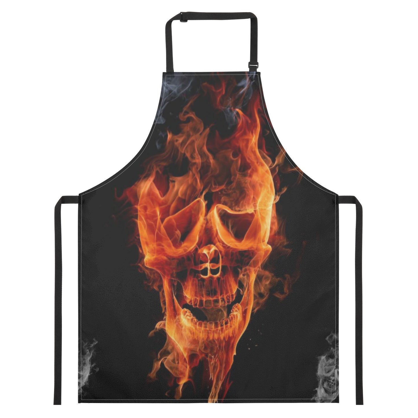Flaming skull Apron