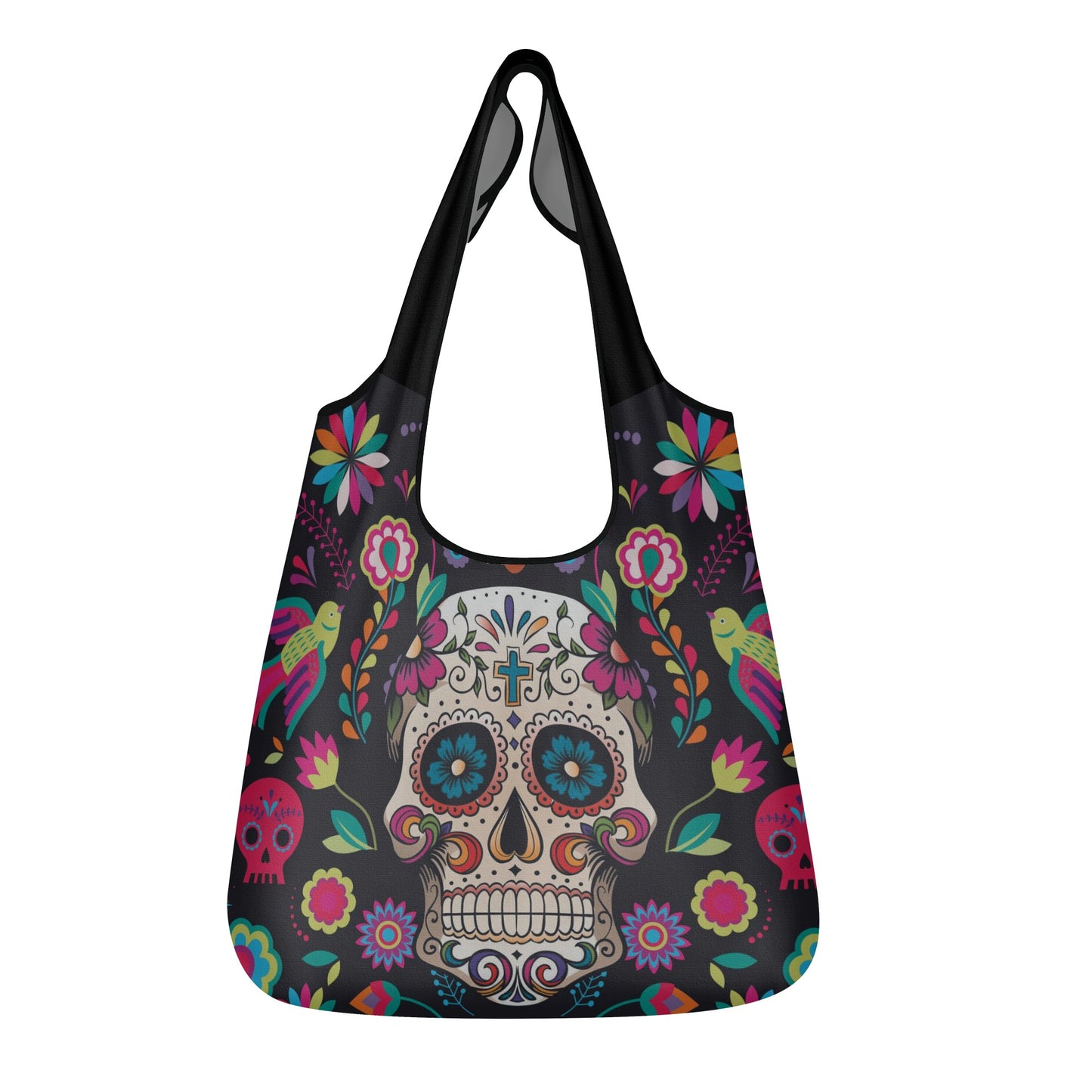 Sugar skull 3 Pack of Grocery Bags