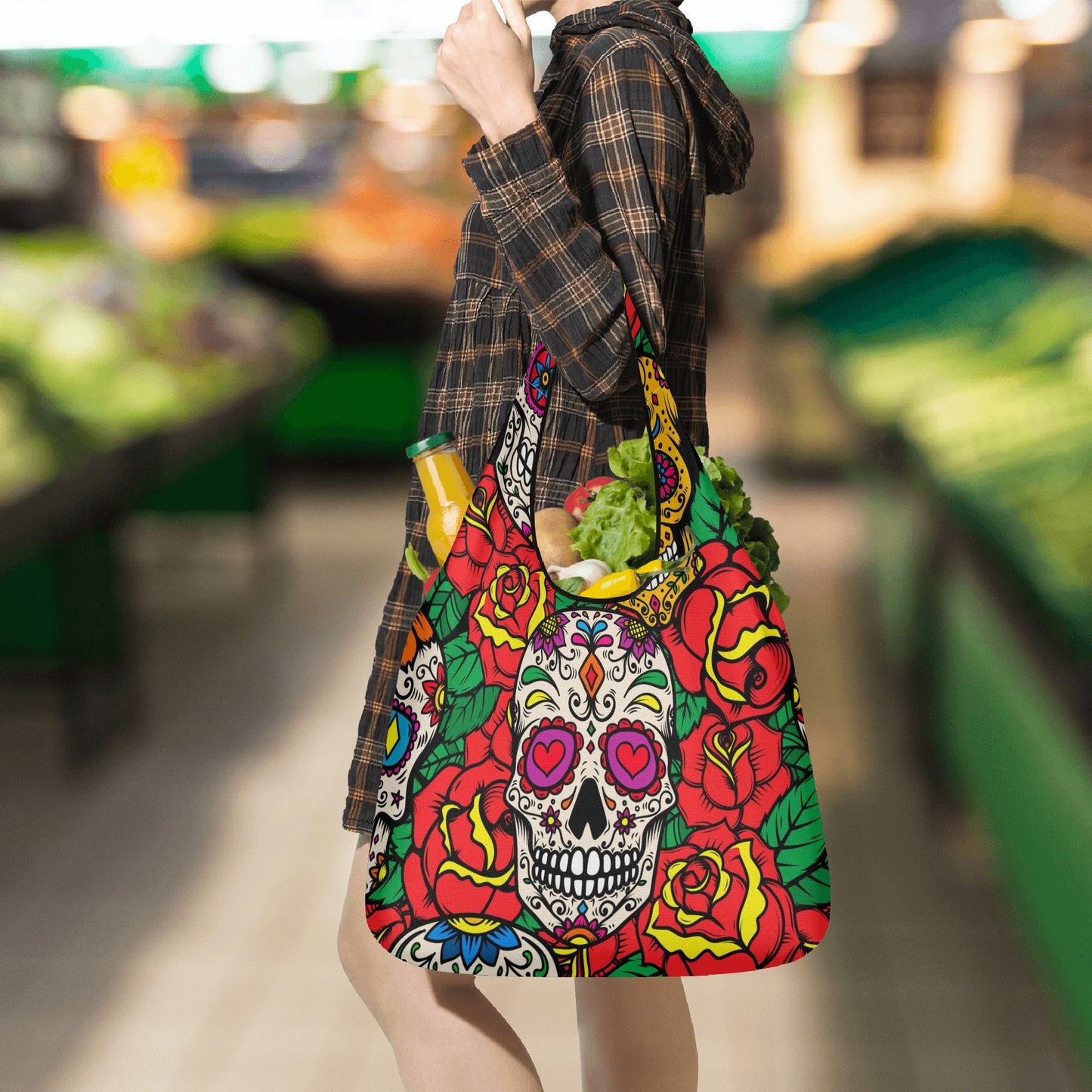 Day of the dead 3 Pack of Grocery Bags