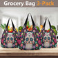 Sugar skull 3 Pack of Grocery Bags