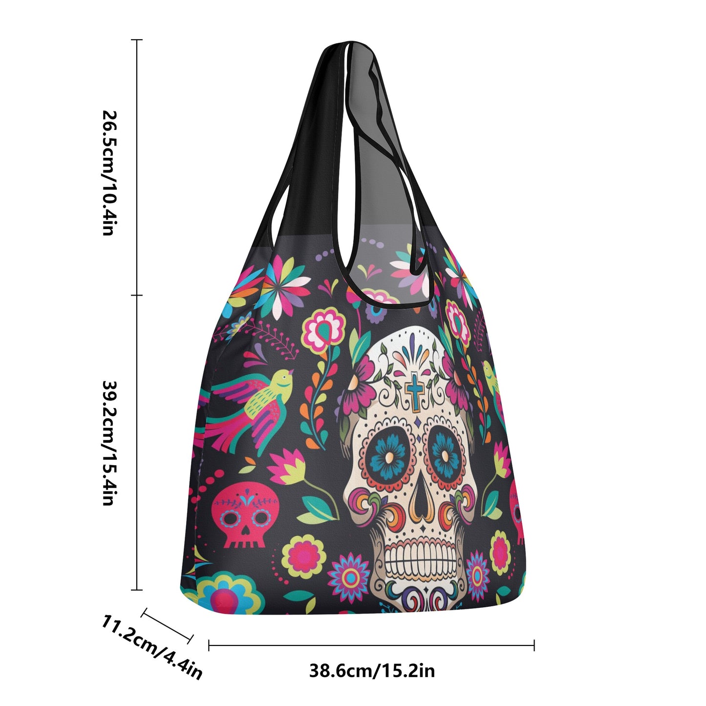 Sugar skull 3 Pack of Grocery Bags