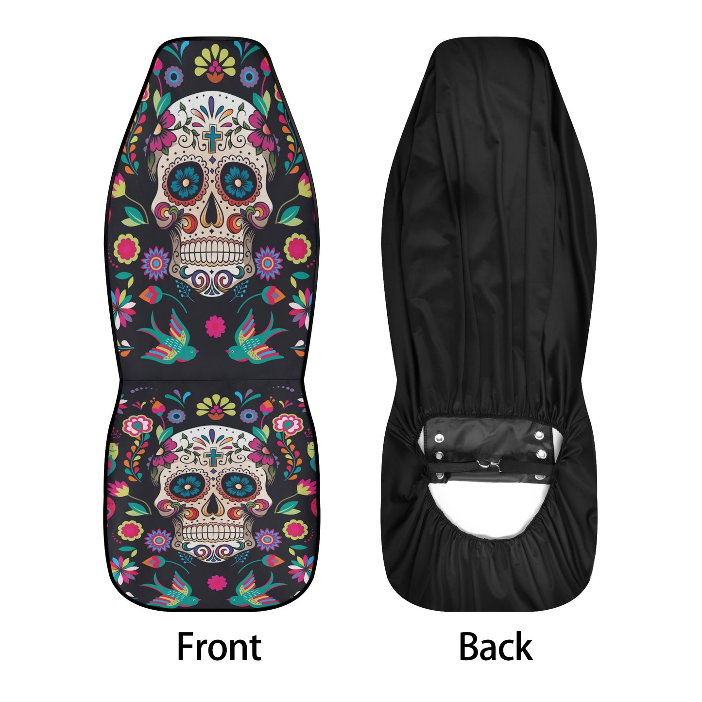 Sugar skull dia de los muertos calaveras Car Seat Cover Set