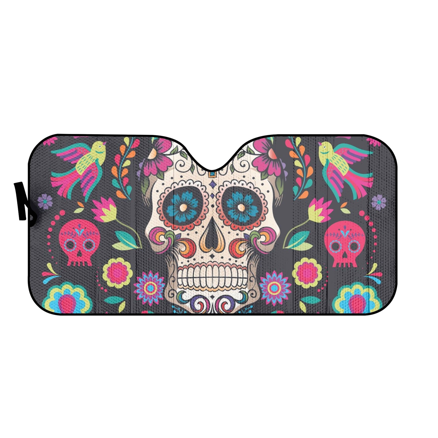 Sugar skull dia de los muertos calaveras Car Auto Sun Shade