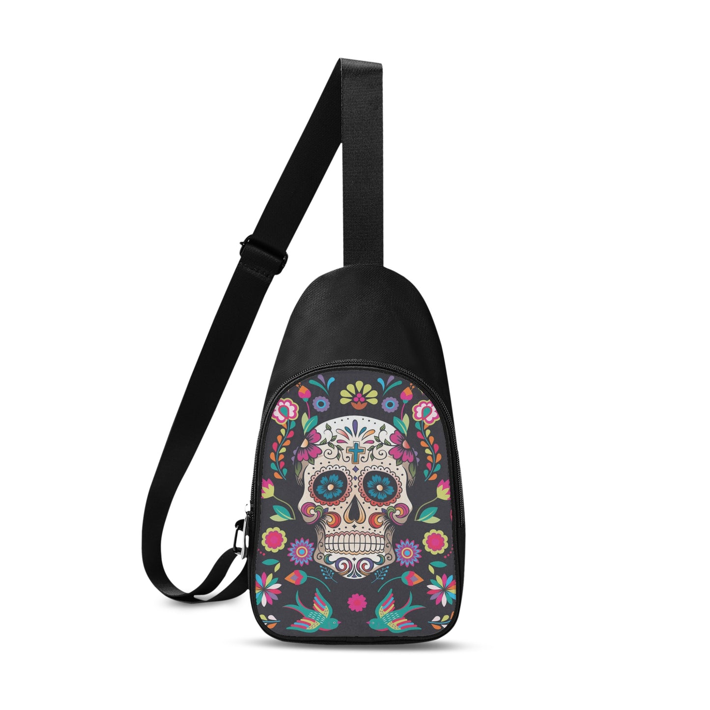 Dia de los muertos sugar skull calaveras Chest Bag