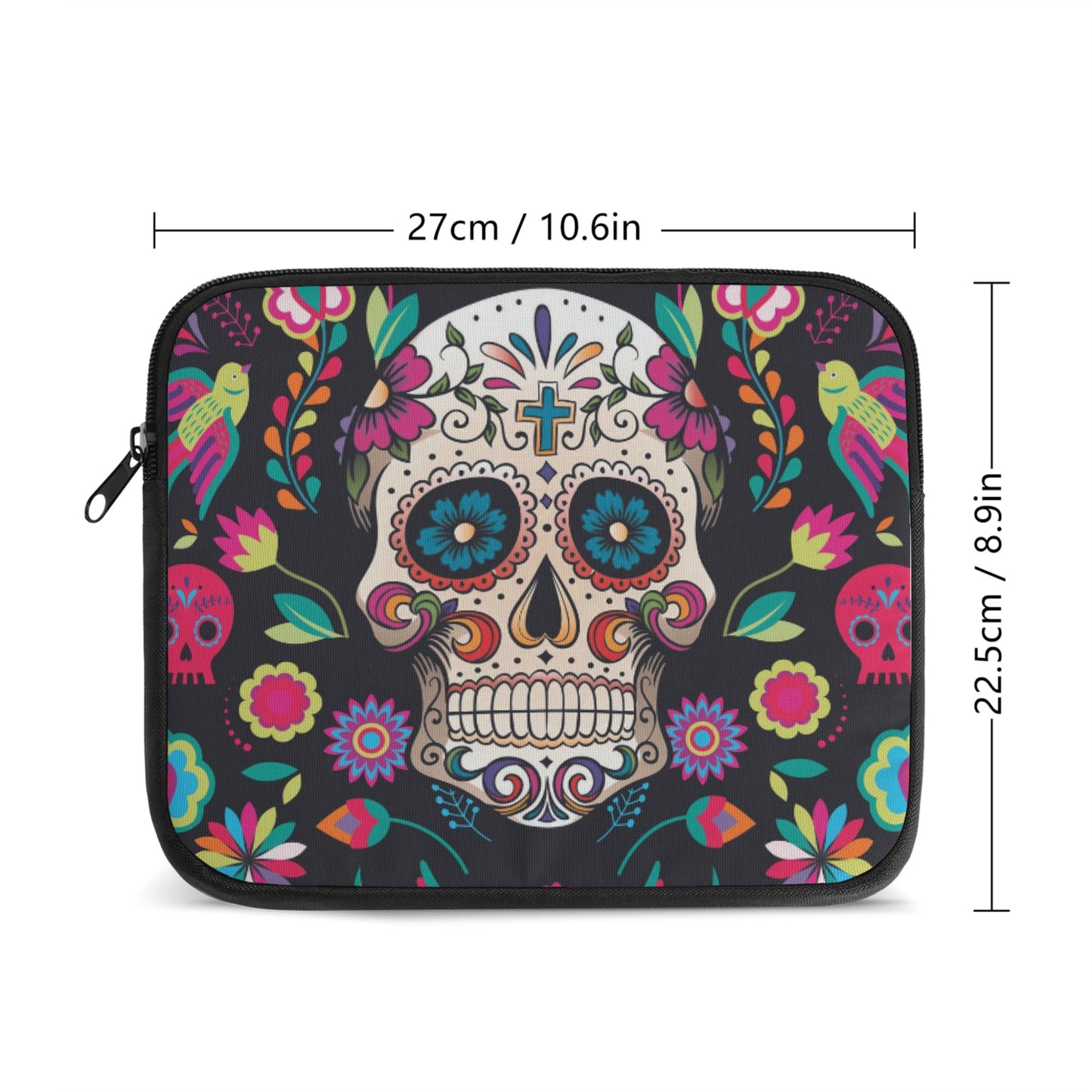Dia de los muertos sugar skull calaveras Ipad Sleeve