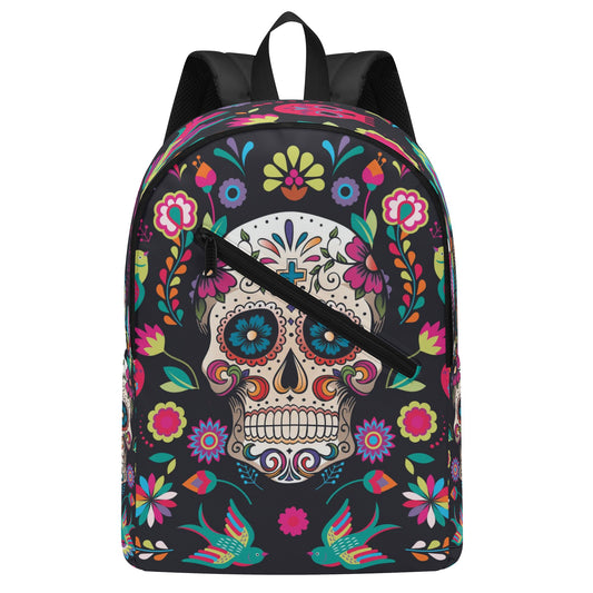 Sugar skull Day of the dead Halloweeen gothic New Half Printing Laptop Backpack