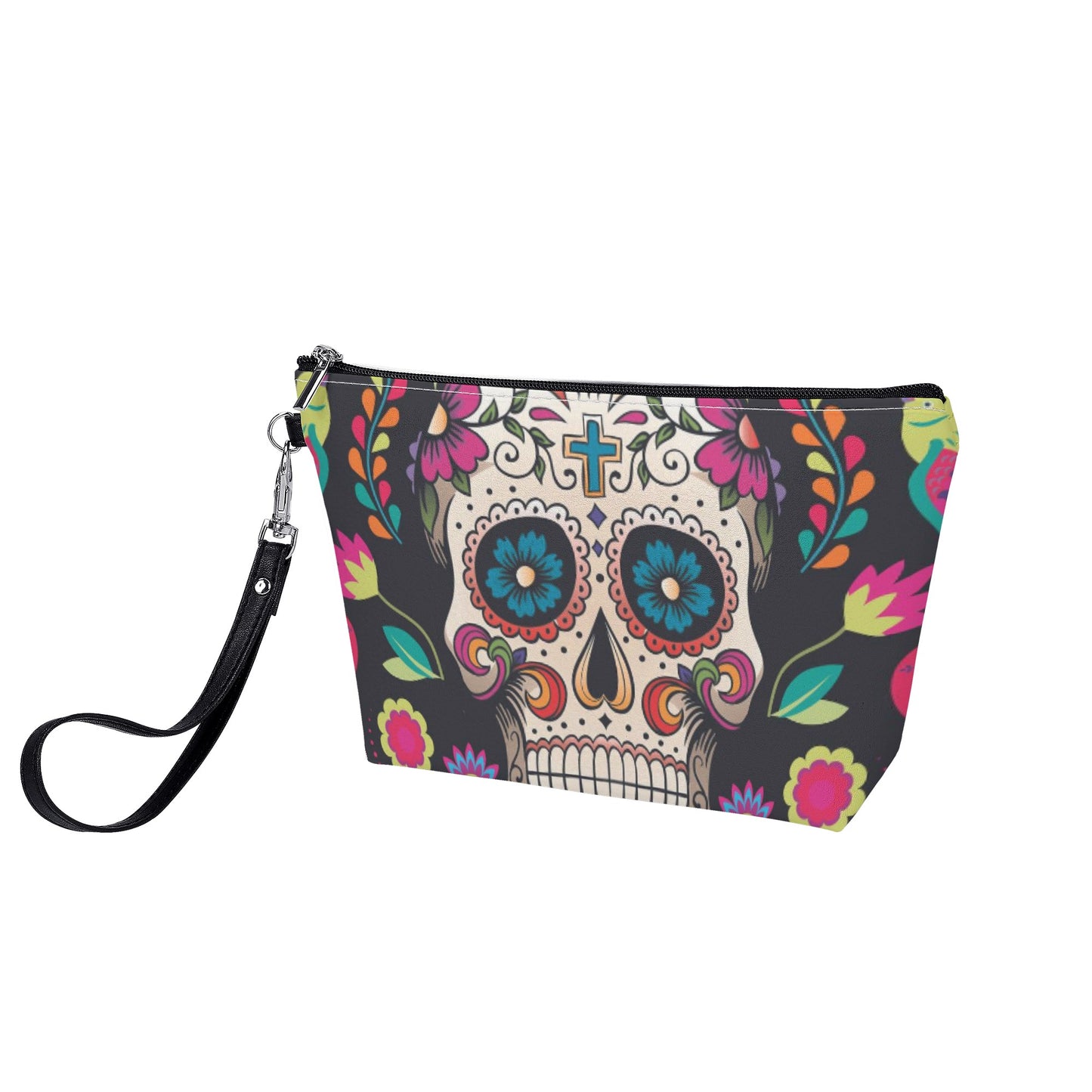 Sugar skull Day of the dead Halloweeen gothic Sling Cosmetic Bag