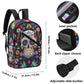 Sugar skull Day of the dead Halloweeen gothic New Half Printing Laptop Backpack