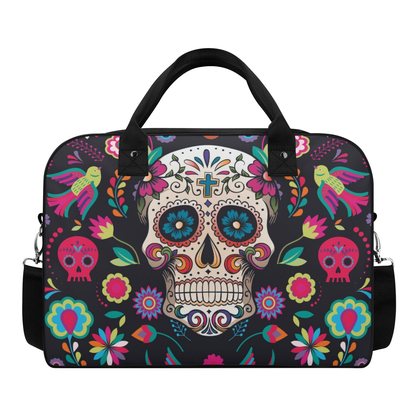 Dia de los muertos gothic Halloween Mexican skull New Nylon Tote Bags