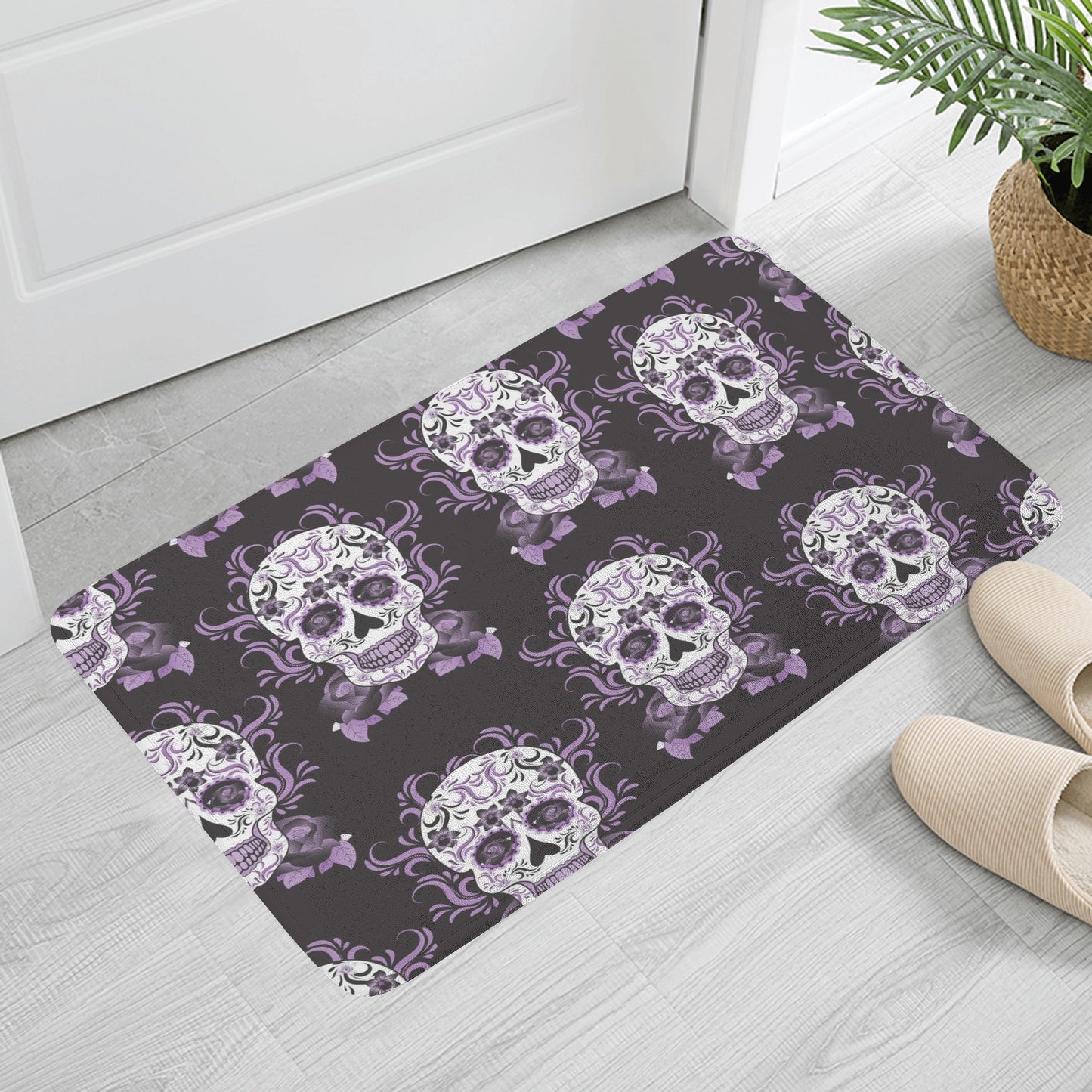 Calaveras sugar skull Plush Doormat