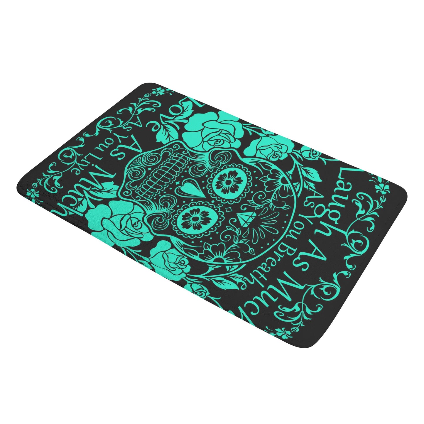 Sugar skull laugh as much as you breath Plush Doormat