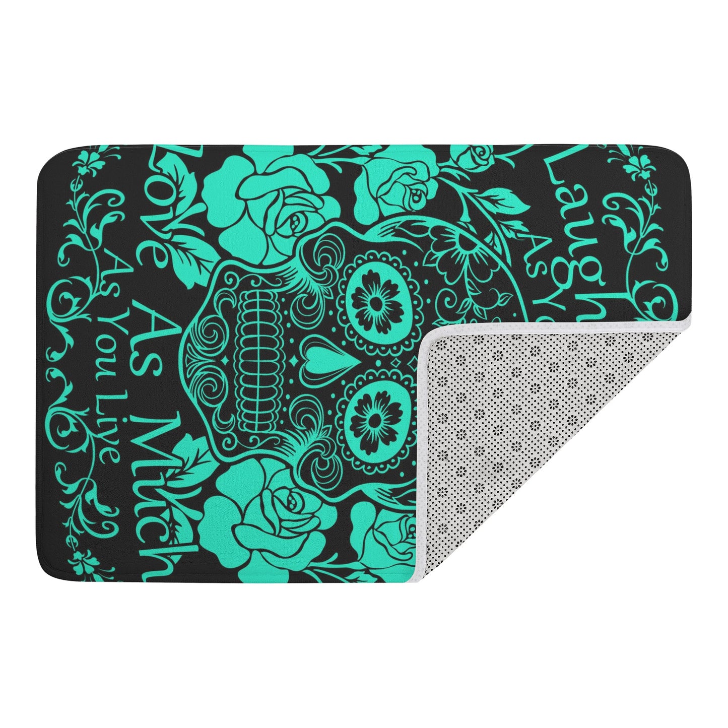Sugar skull laugh as much as you breath Plush Doormat