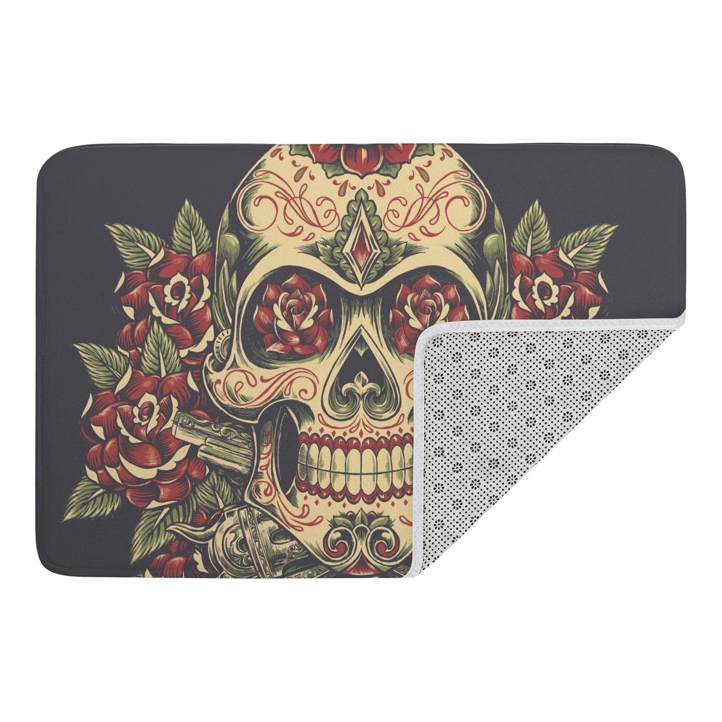 Mexican calaveras skull Plush Doormat