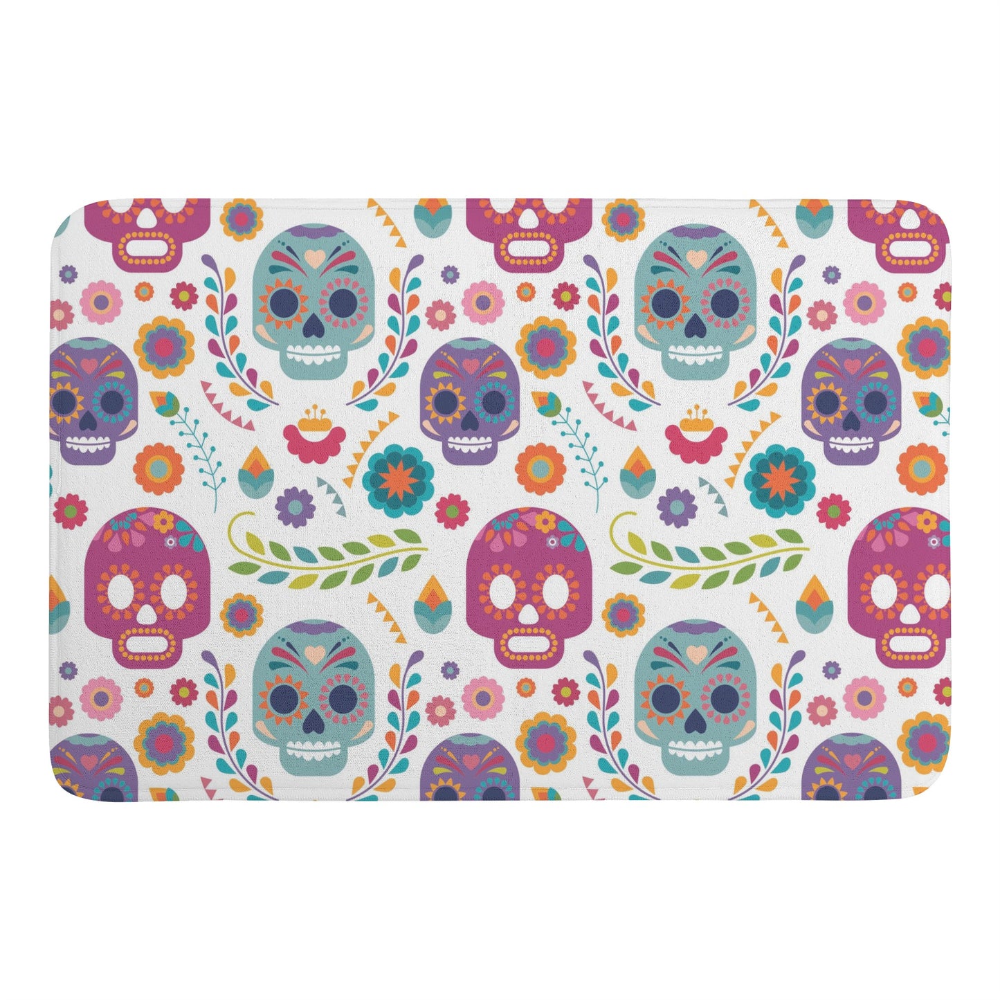 Day of the dead dia de los muertos Plush Doormat