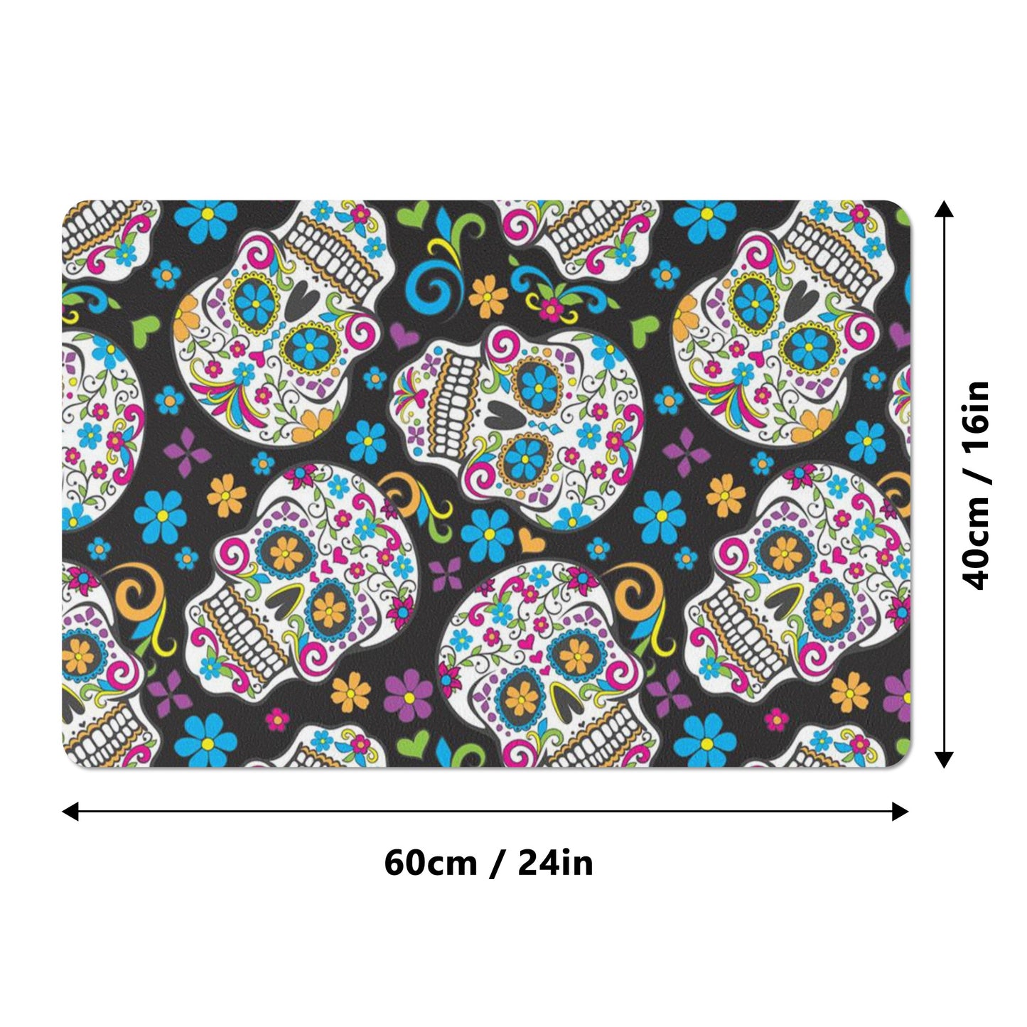 Day of the dead Rubber Door Mat