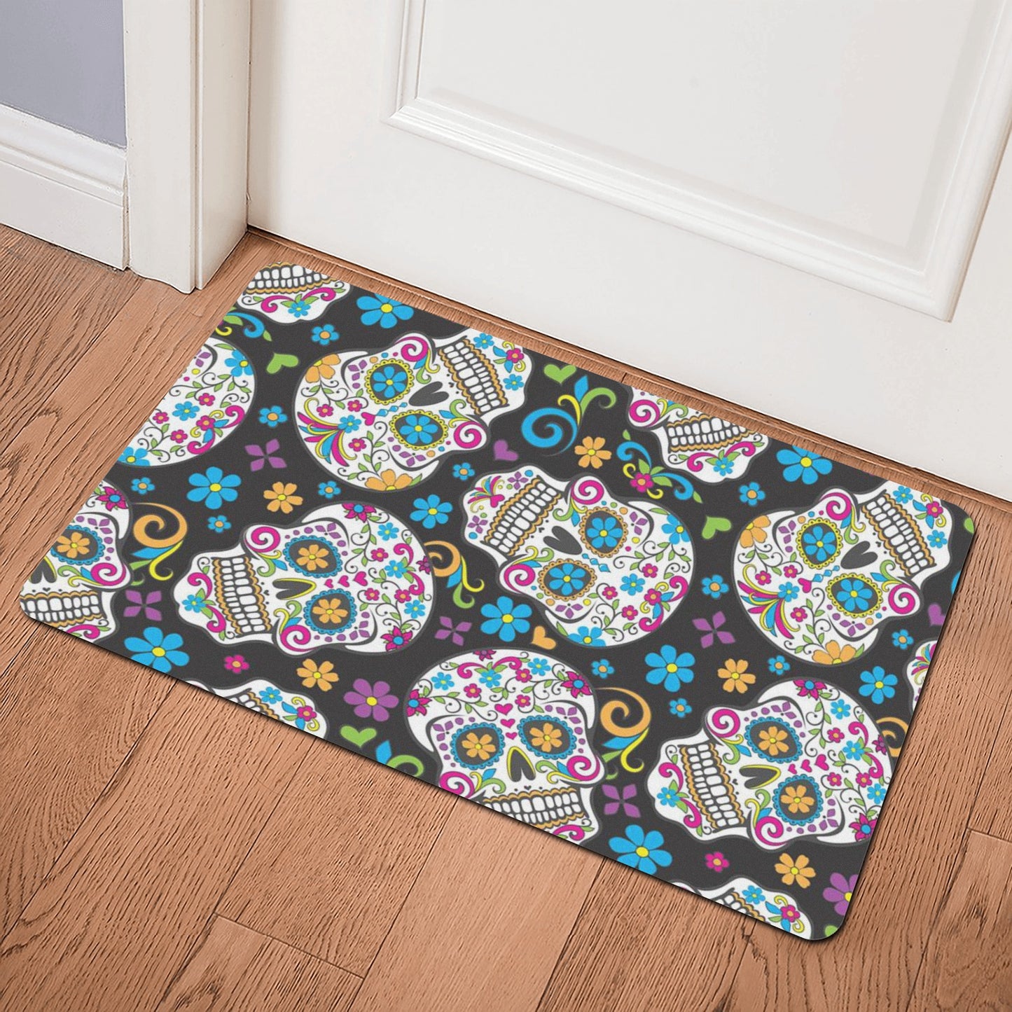 Day of the dead Rubber Door Mat