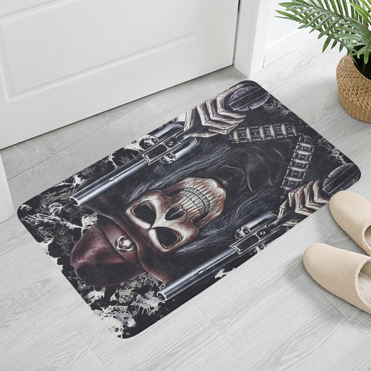 Grim reaper skeleton gothic Plush Doormat