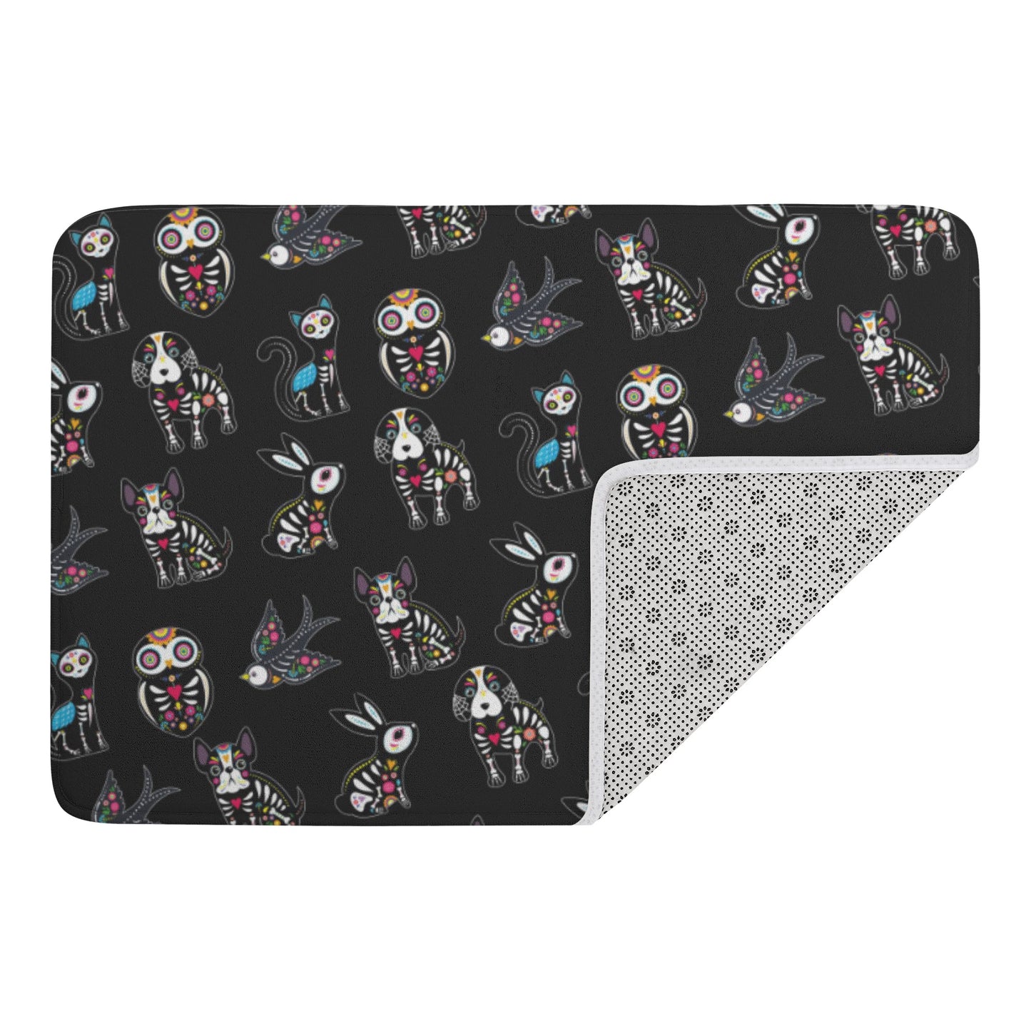 Animal sugar skull Plush Doormat