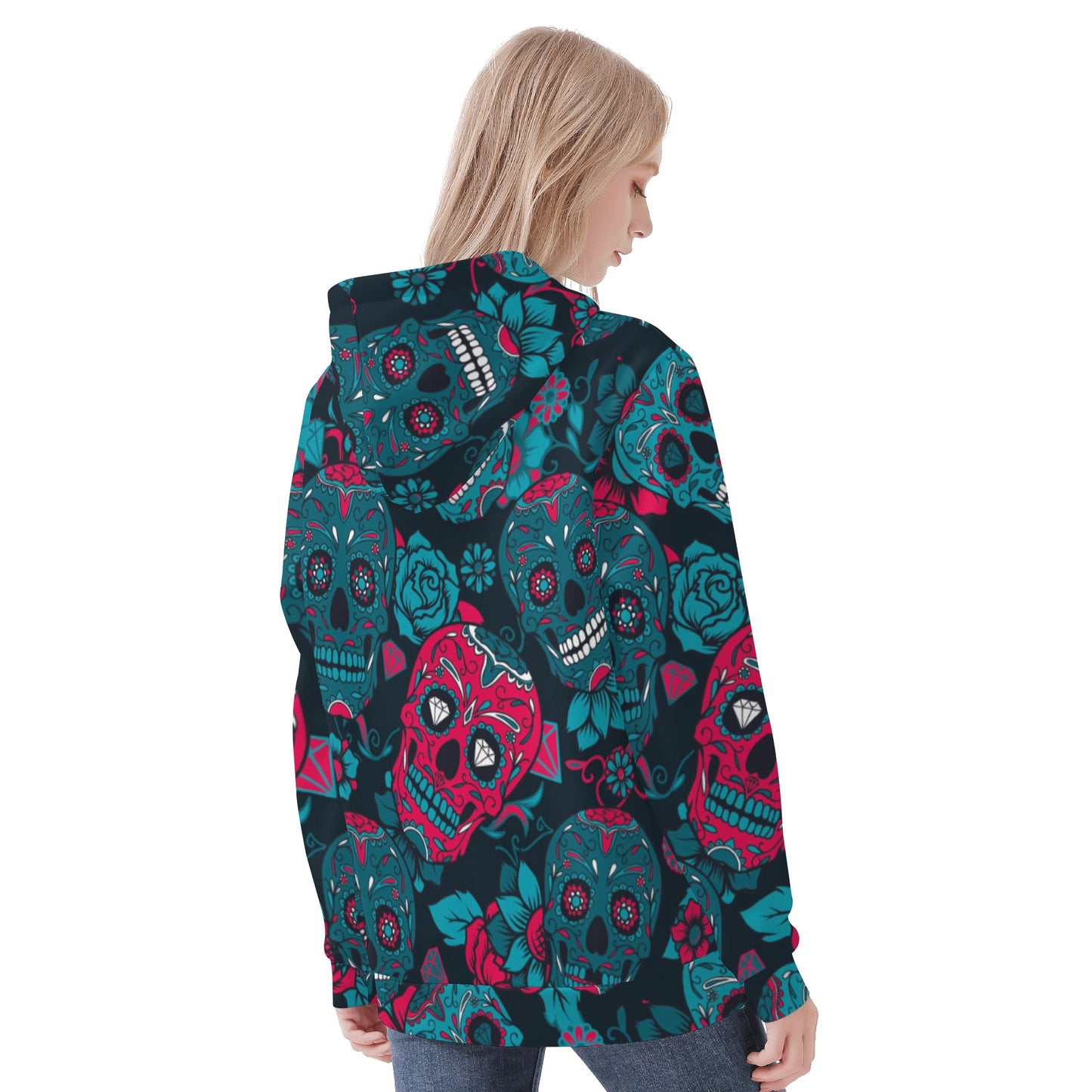 Calaveras Mexican skull Women's All Over Print Hoodie