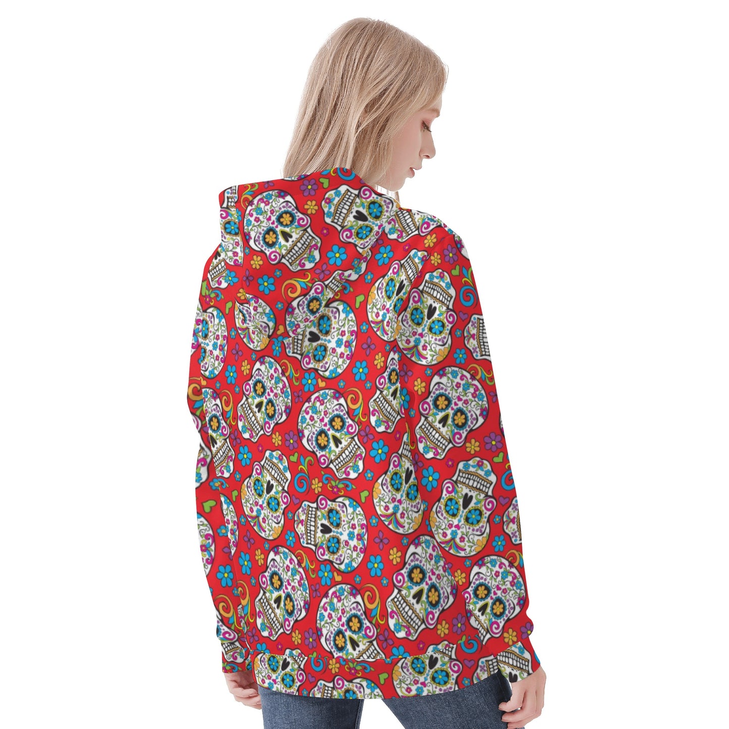 Gothic sugar skull Women's All Over Print Hoodie