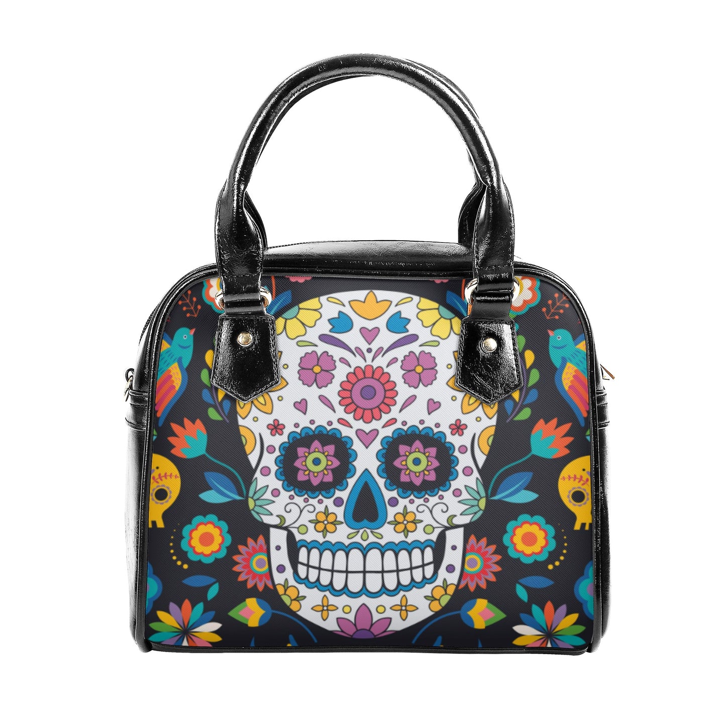 Set 3pcs Sugar skulls Shoulder Handbag & matching wallets