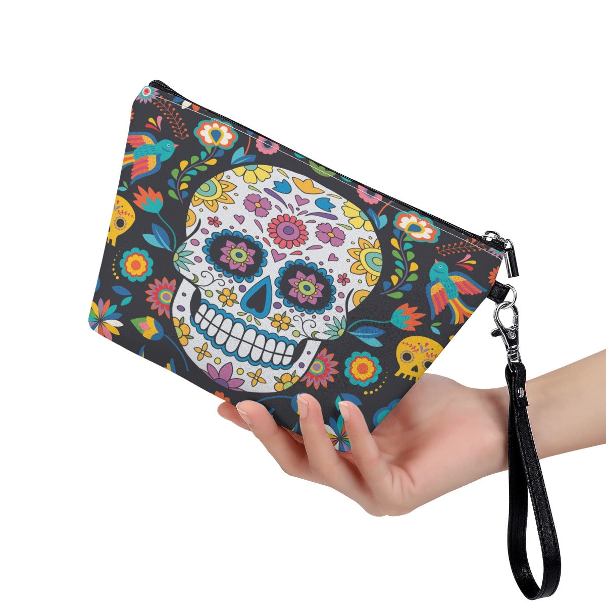 Set 3pcs Sugar skulls Shoulder Handbag & matching wallets
