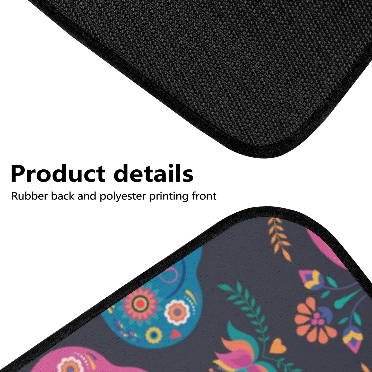 Sugar skull love Back and Front Car Floor Mats