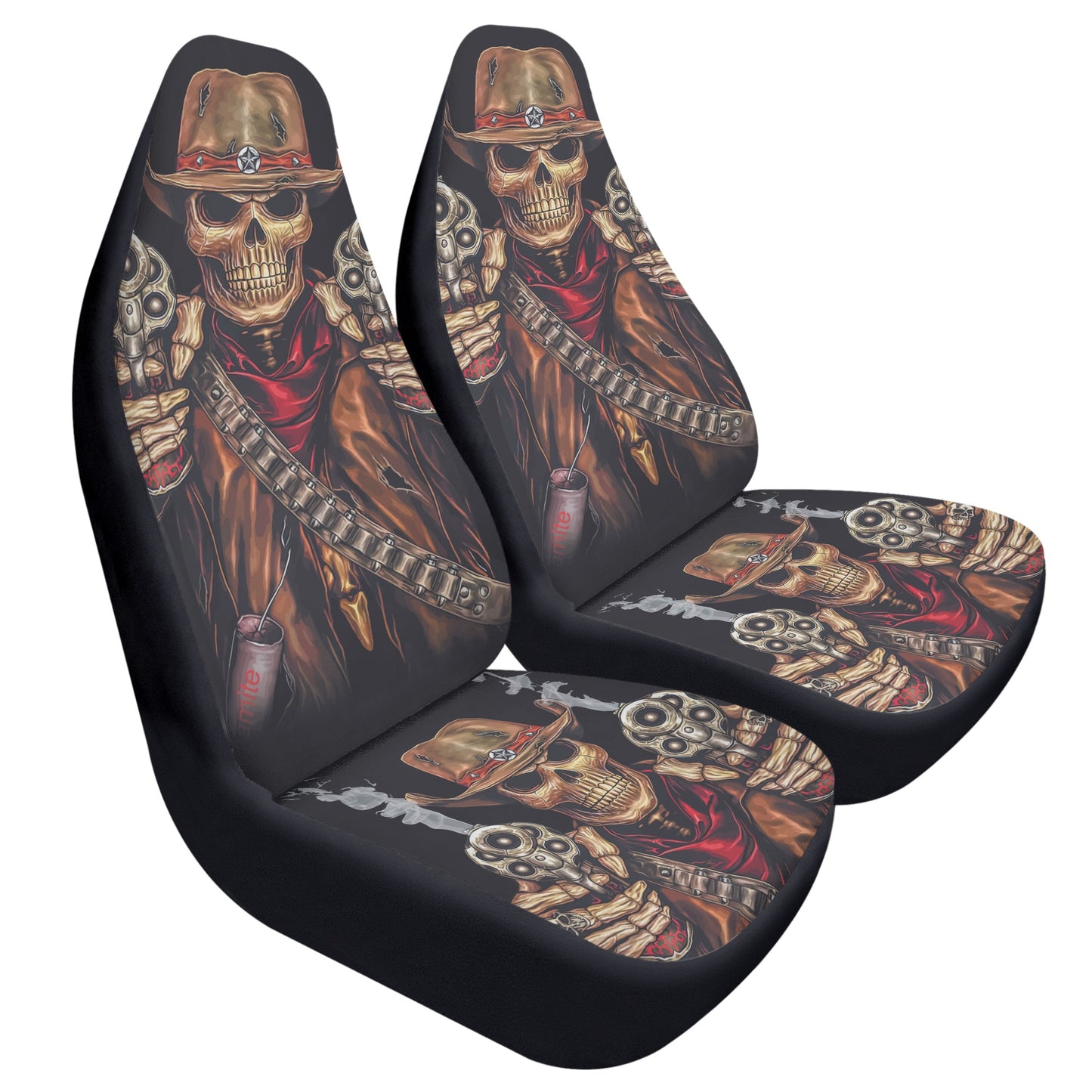 Gothic skull grim reaper Car Seat Covers (2 Pcs)
