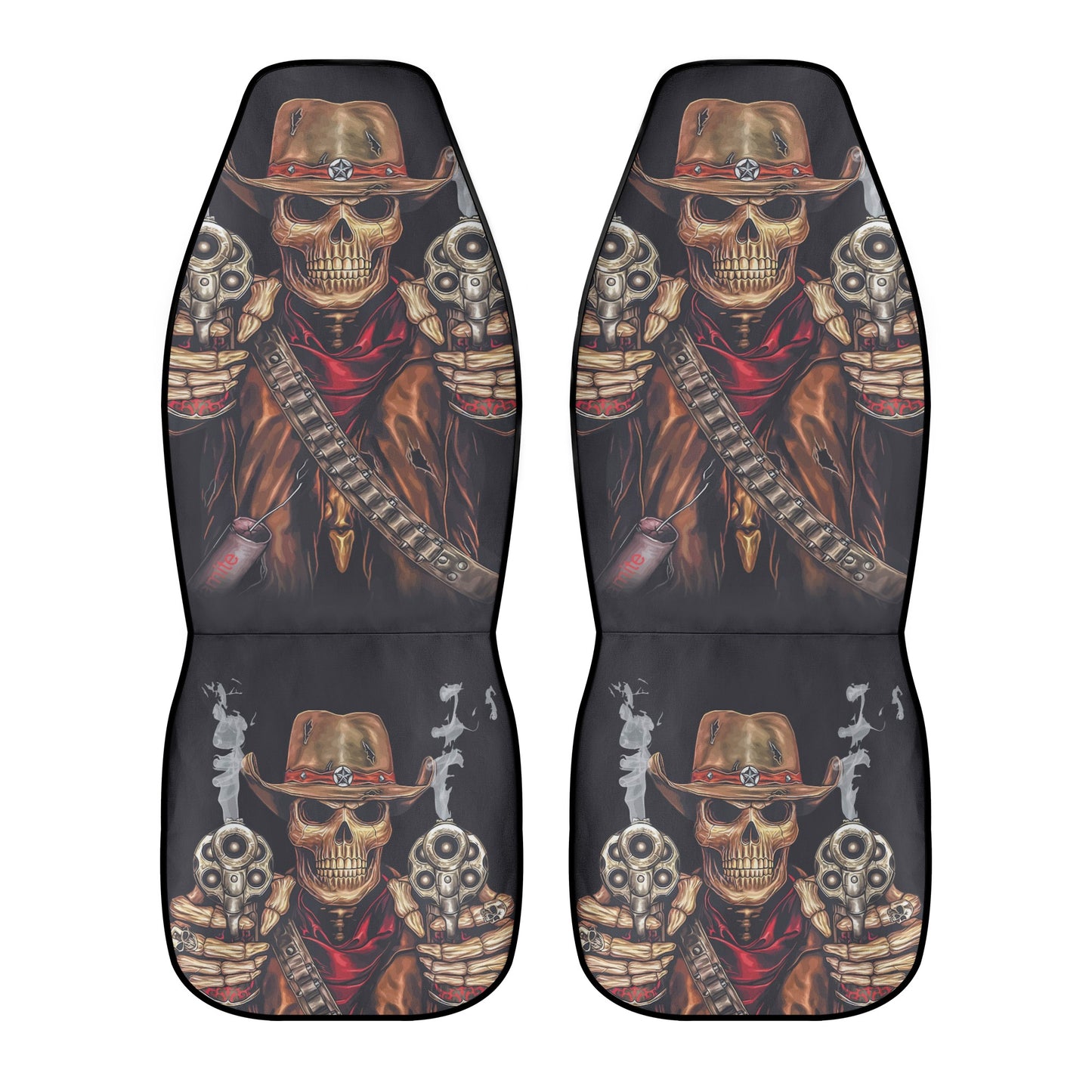Gothic skull grim reaper Car Seat Covers (2 Pcs)