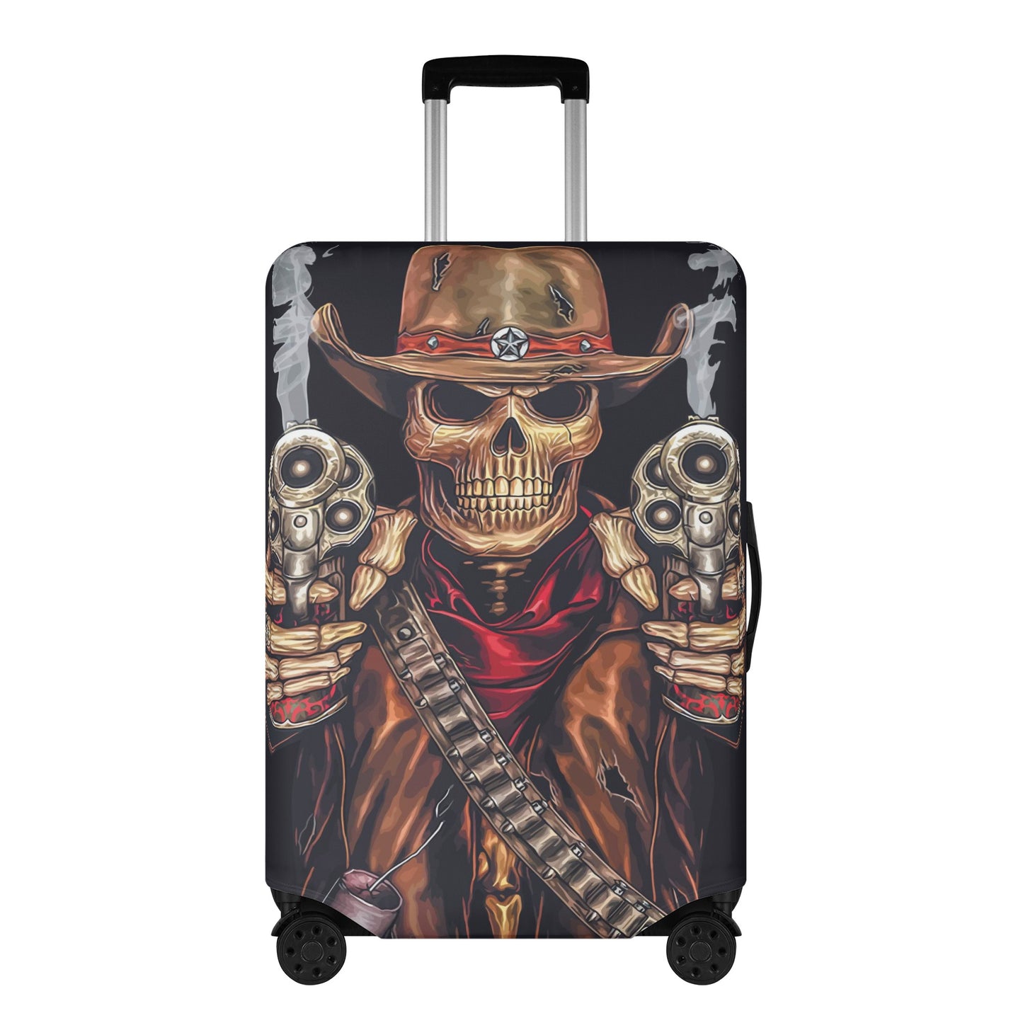 Gothic Grim reaper Halloweeen skull Polyester Luggage Cover