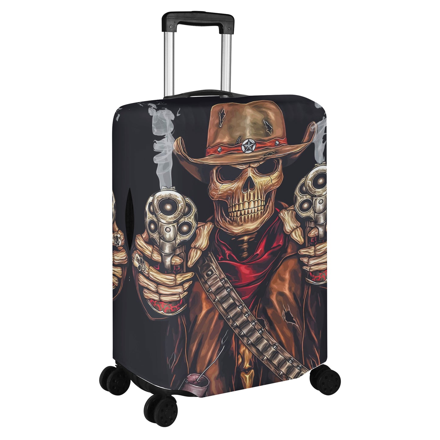Gothic Grim reaper Halloweeen skull Polyester Luggage Cover
