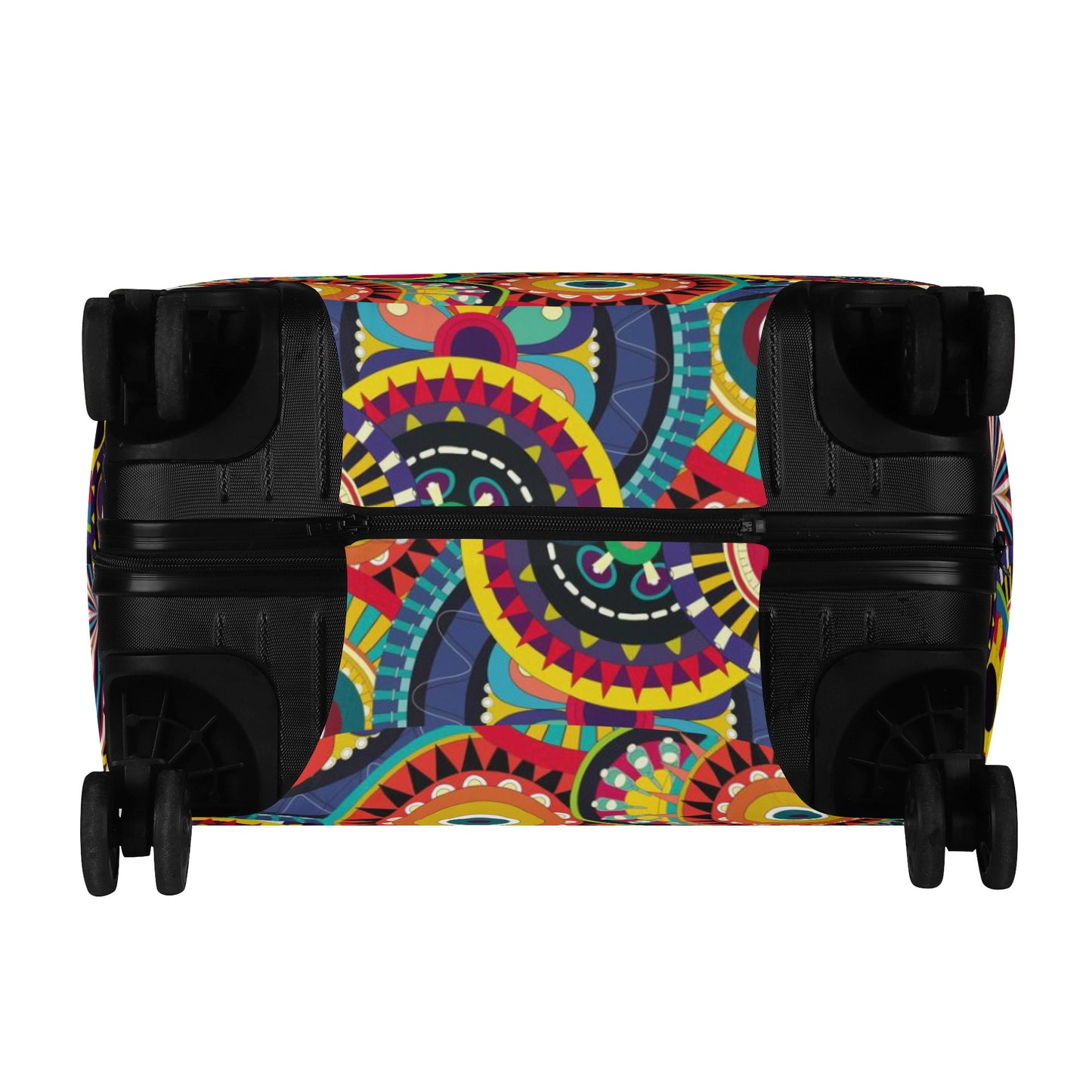 Floral sugar skull pattern Polyester Luggage Cover